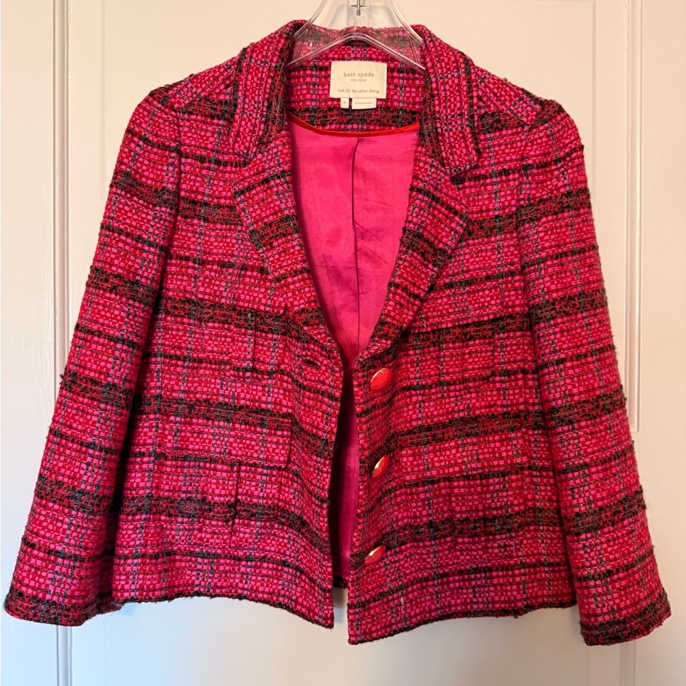 Kate Spade Classic Tweed Blazer - Picture 8 of 8